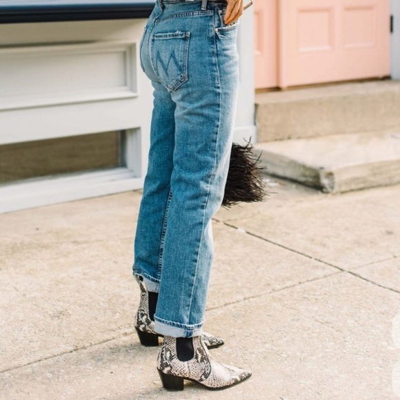 Paige snakeskin embossed leather boots. New never worn with box and dust bags. - Picture 12 of 13